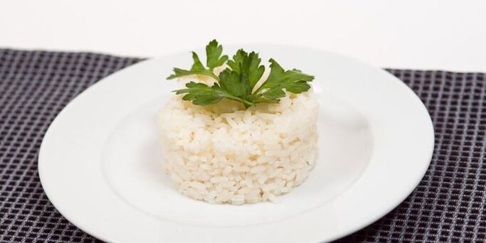 Arroz cocido sin sal